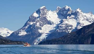 Bootsfahrt zu den Gletschern Balmaceda und Serrano